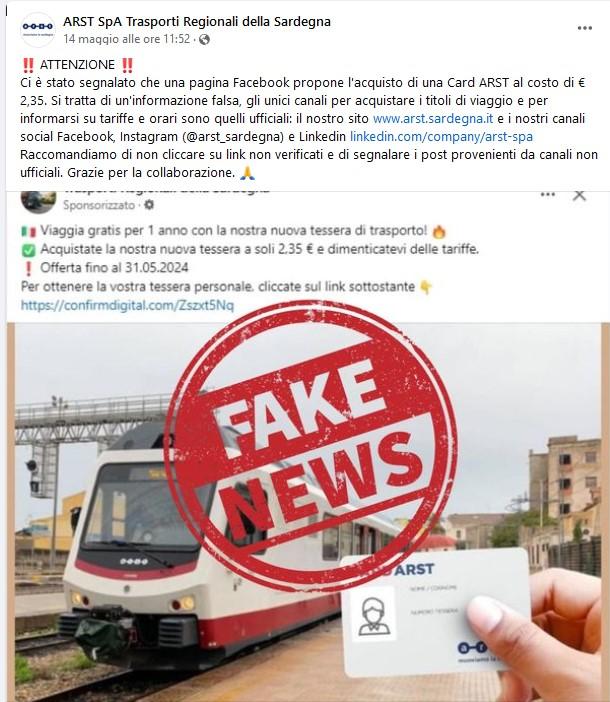 Ecco la nuova truffa: «Viaggia gratis con Arst»