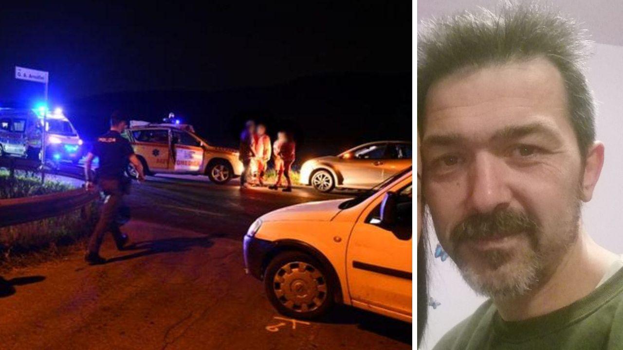 
	Il luogo dell'incidente e a destra la vittima&nbsp;

