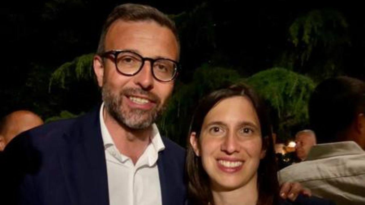 
	Antonio Mazzeo con la segretaria del Partito democratico Elly Schlein

