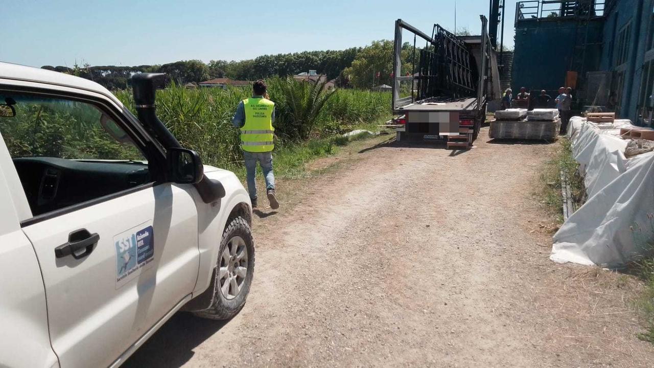 Il luogo in cui è avvenuto l'incidente sul lavoro