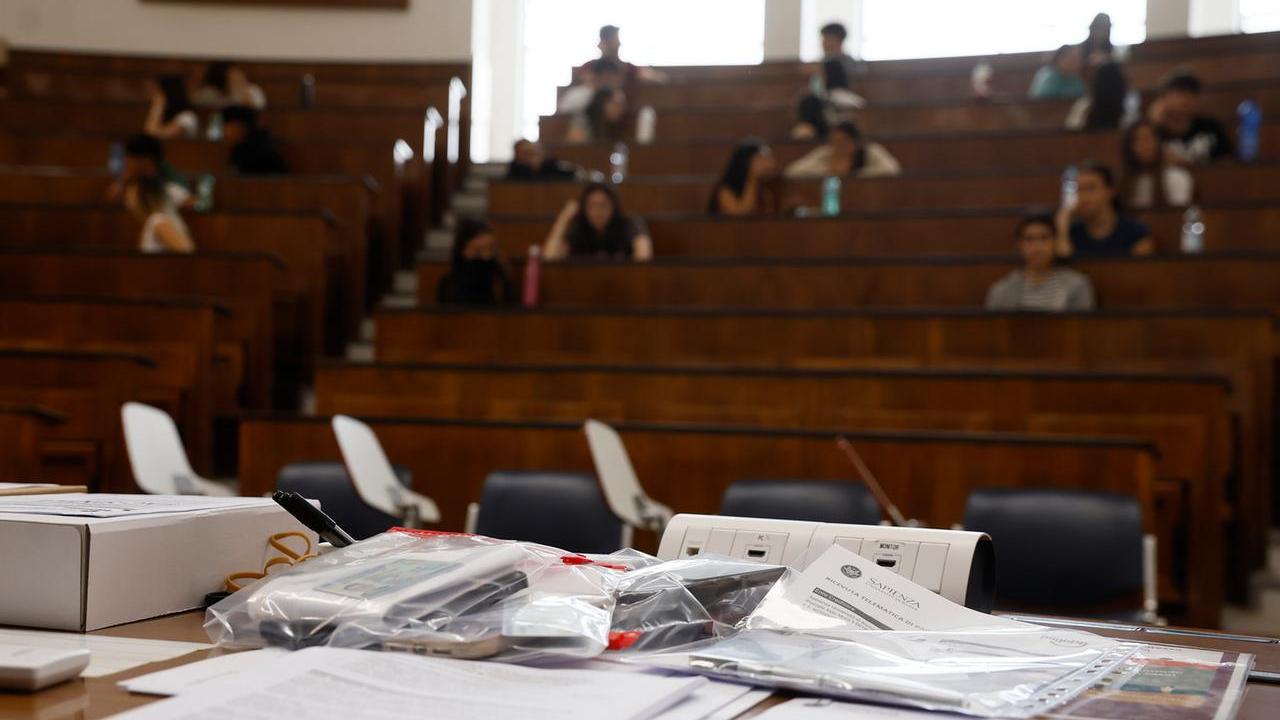Un momento del test di Medicina