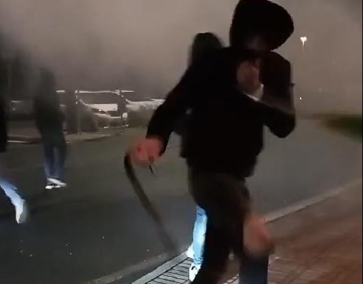 
	L&rsquo;immagine ripresa dalle telecamere la notte del 25 aprile

