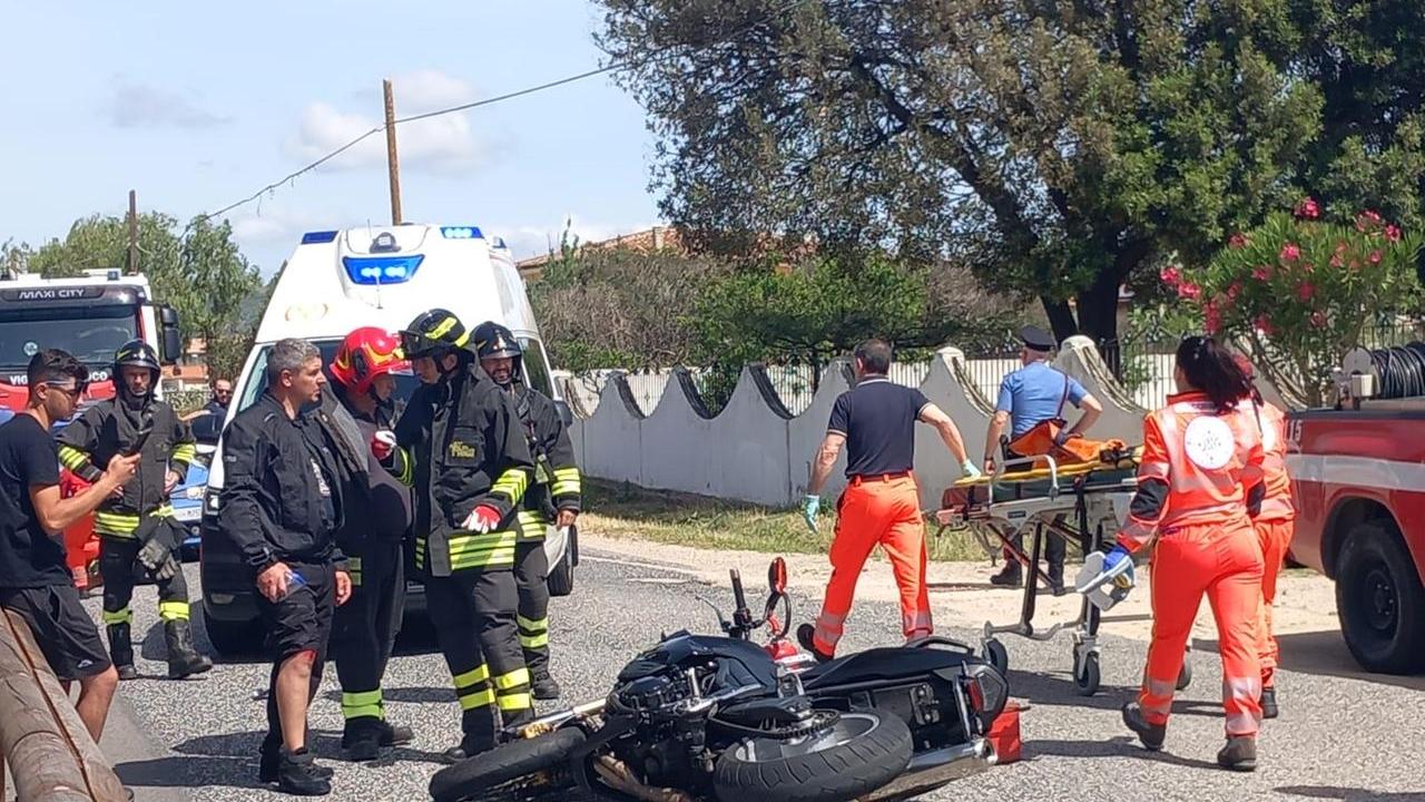 Giovane allevatore cerca di liberare la strada da una vacca ma viene investito da una moto