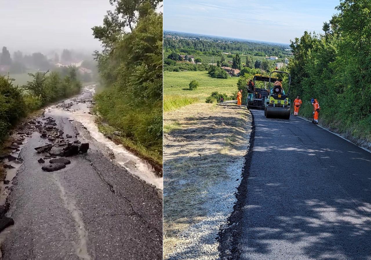 Savignano, dopo il nubifragio torna la strada. E i residenti sono di nuovo a casa
