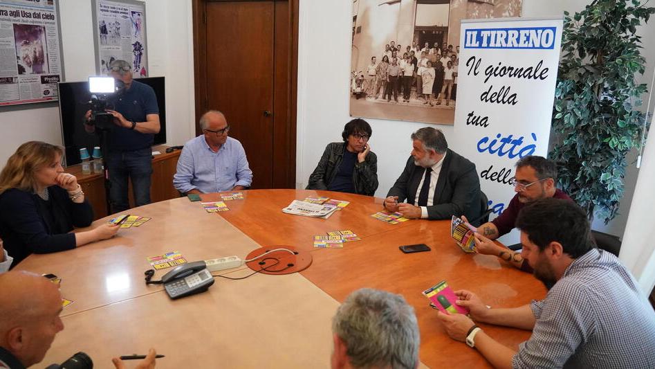 La presentazione nella sede del Tirreno