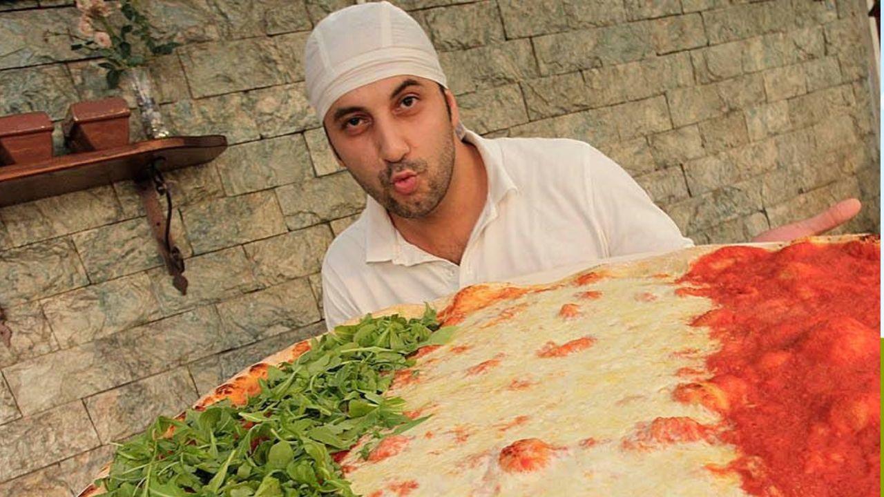 Francesco Guido Cataldo al lavoro nella sua pizzeria