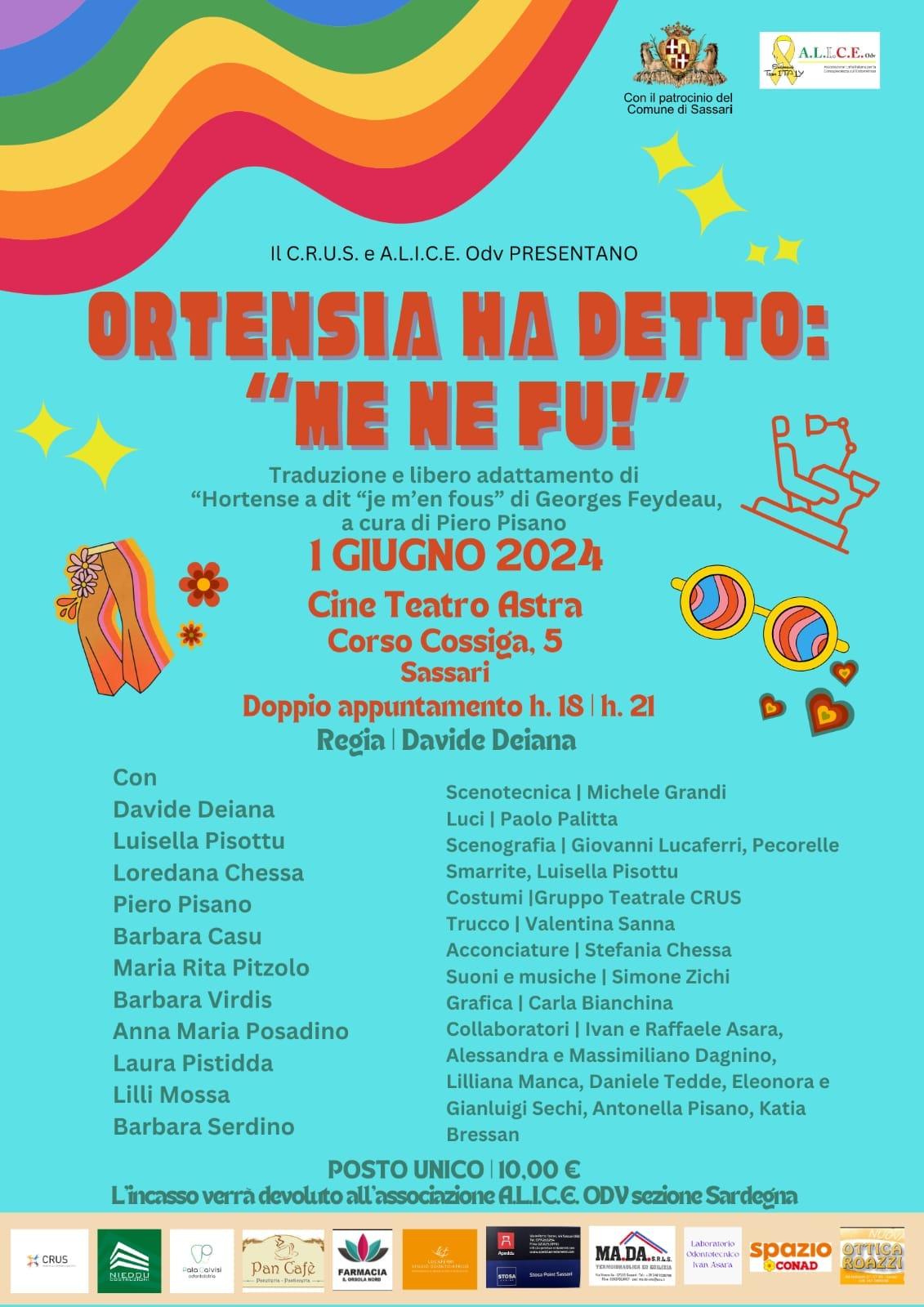 Sassari, uno spettacolo teatrale del Crus per sensibilizzare sull’endometriosi