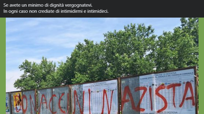 Modena, Bonaccini nel mirino dei no-vax: “Nazista”