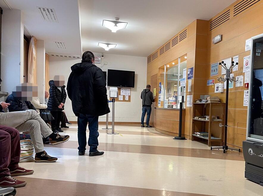 
	La sala d'aspetto del pronto soccorso dell'ospedale di Pescia

