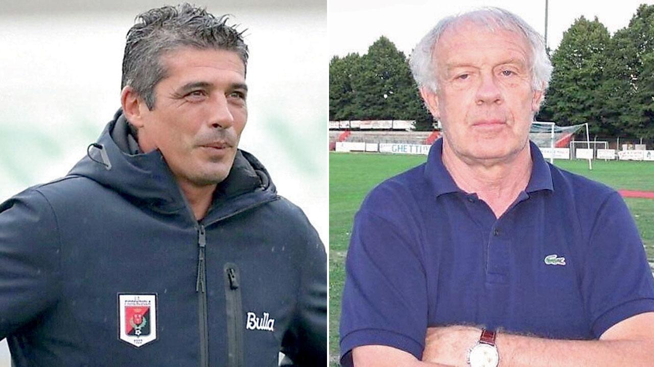 A sinistra l’allenatore Luca Tabbiani a destra il direttore sportivo Egidio Bicchierai