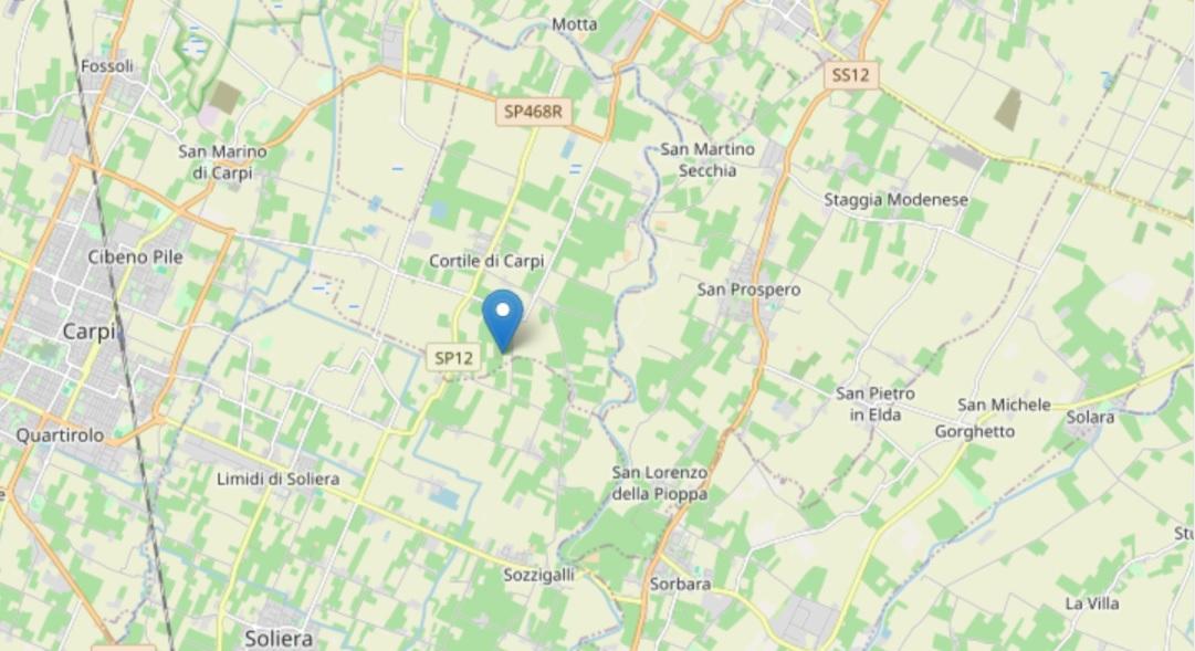 Terremoto, scossa di magnitudo 2.4 tra San Prospero e Carpi