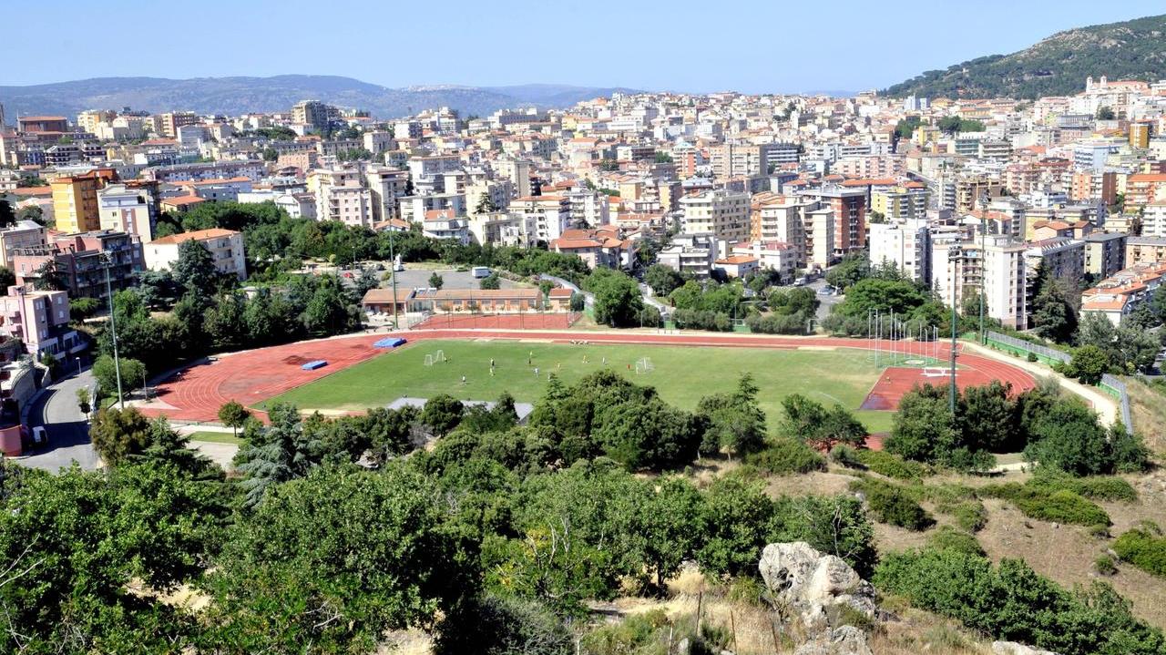 Una veduta di Nuoro dal parco di Tanca Manna