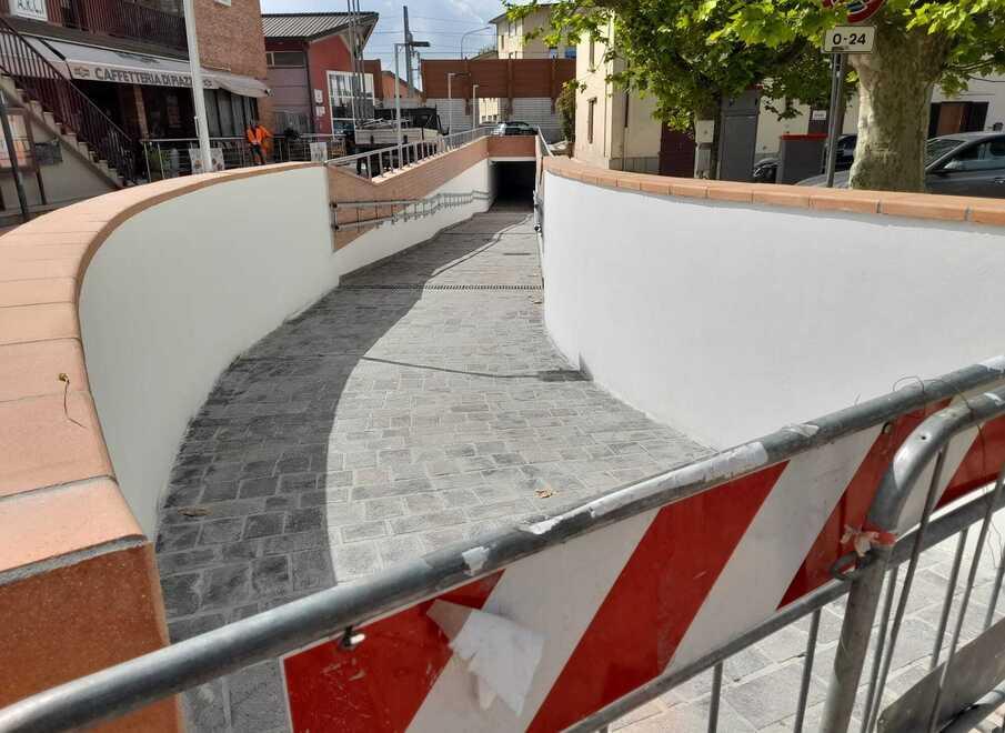 Il sottopasso pedonale e ciclabile alla ferrovia di via Bonamici a Pieve a Nievole