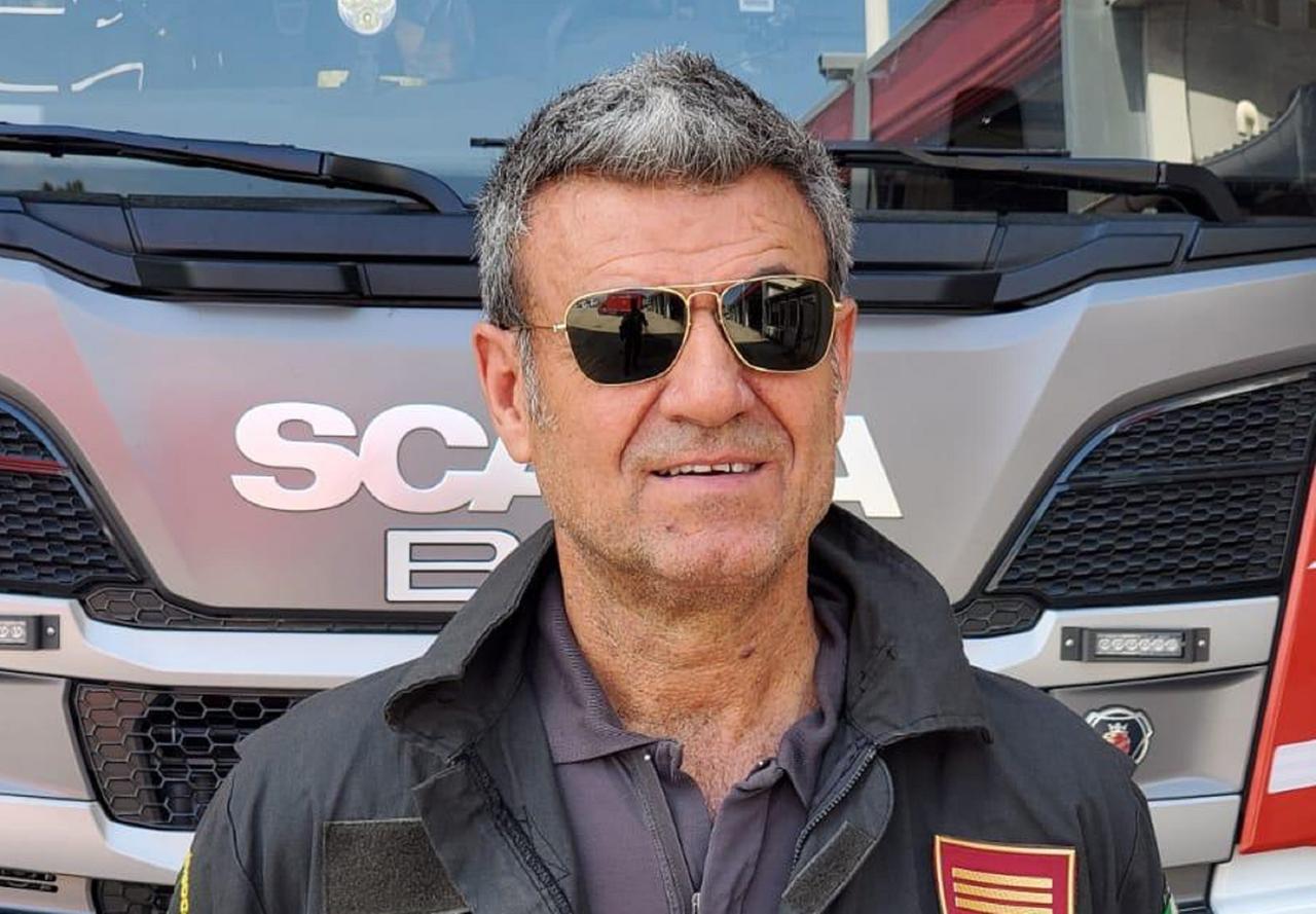 
	Il vigile del fuoco Domenico Ditrani, 60 anni

