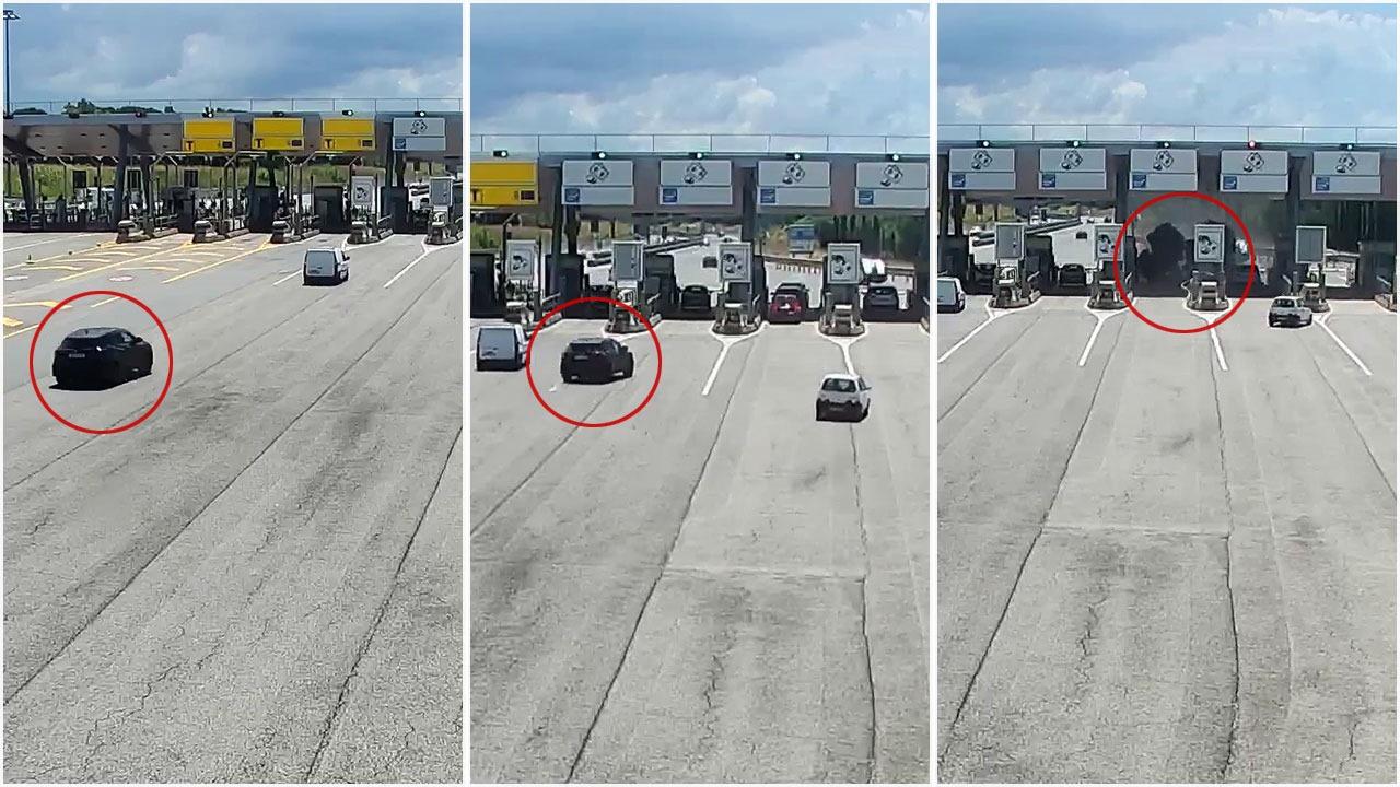 Tre immagini dello schianto in A12