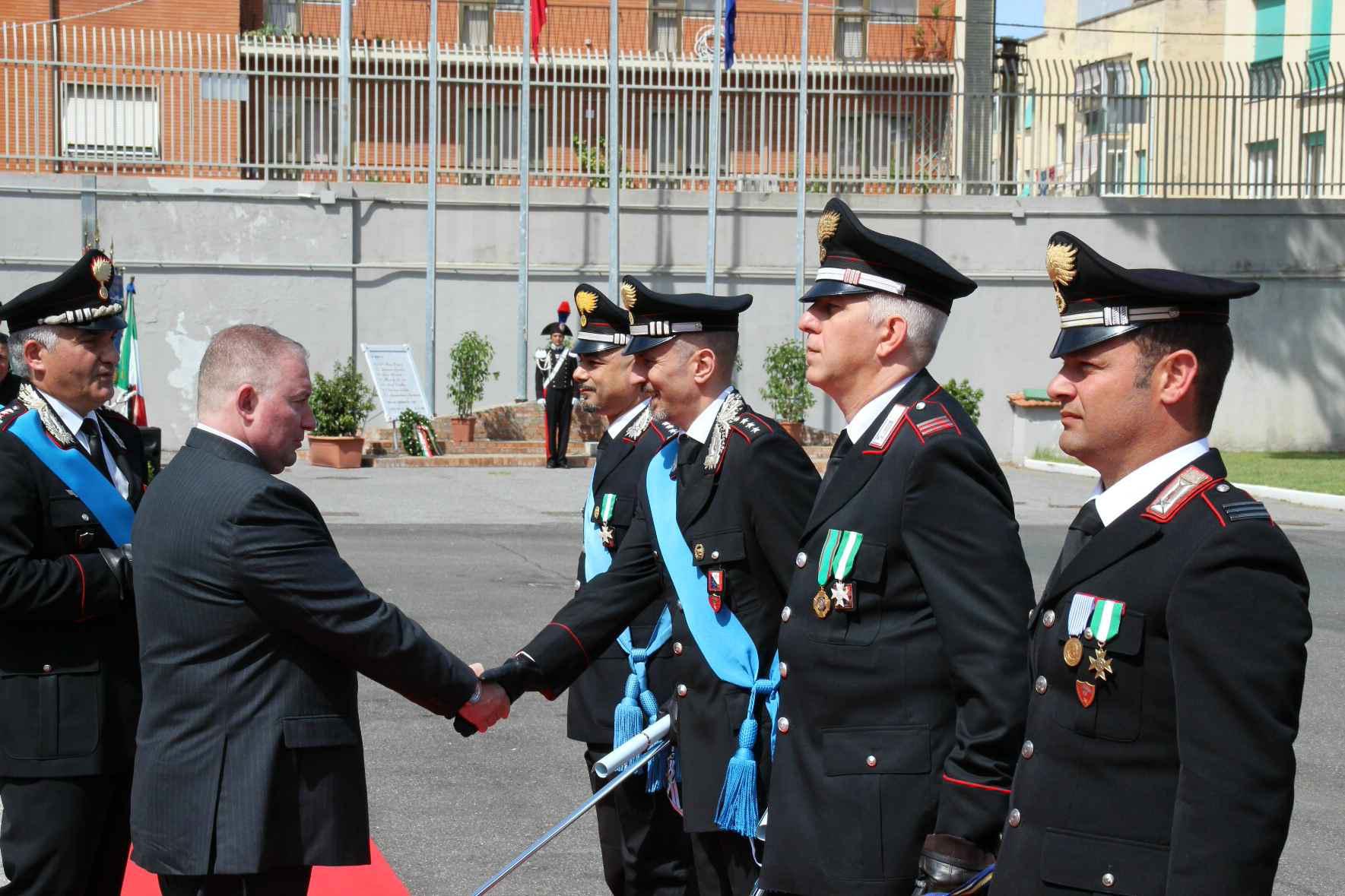 Un momento delle passate celebrazioni a Livorno per la festa dell'Arma (foto d'archivio)