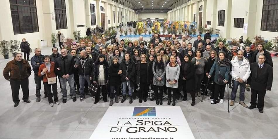I dipendenti della cooperativa sociale Spiga di Grano, che sono oggi 150