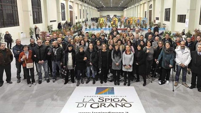 I dipendenti della cooperativa sociale Spiga di Grano, che sono oggi 150