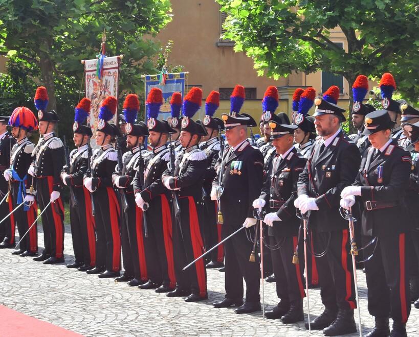 In piazza San Prospero la festa dei carabinieri di Reggio Emilia