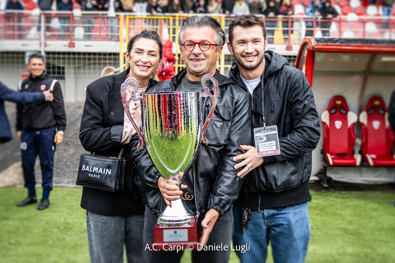 Carpi, serata di gala con l’omaggio dell’ex Cristiano Giuntoli