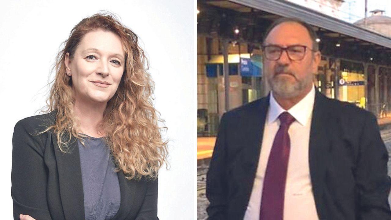 A sinistra Ilaria Bugetti, a destra Riccardo Matteini Bresci
