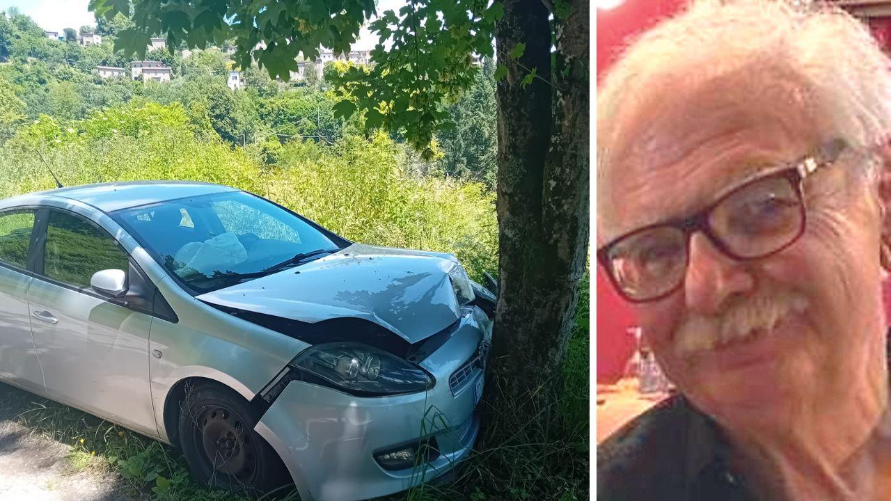 L'auto a lato e Achille Benedetti