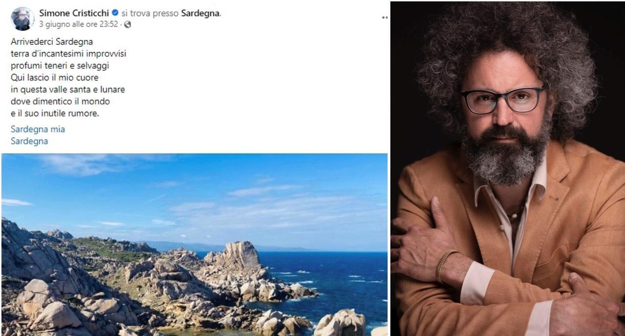 Appassionata dedica d’amore di Simone Cristicchi alla Sardegna