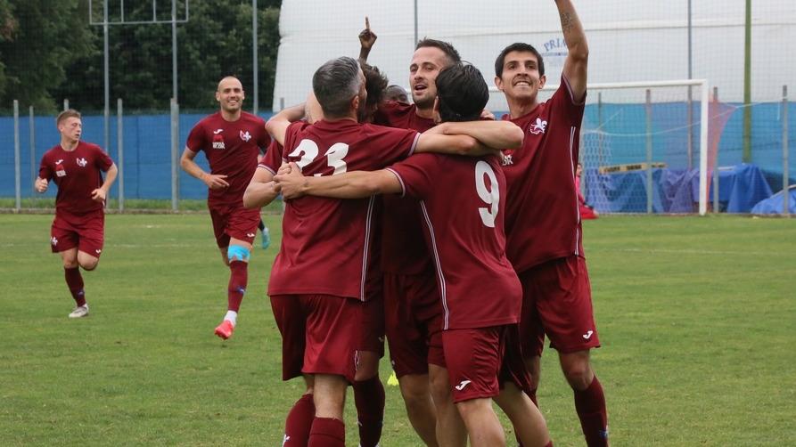 L’esultanza dei giocatori dello Zenith durante la semifinale pareggiata 2-2 contro il Granamica