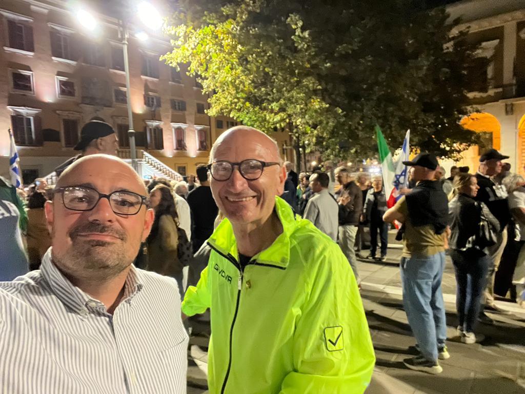 Massimo Ciacchini (a destra) insieme a Carlo Ghiozzi, nominato suo erede