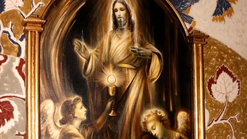 Un dipinto di Jacopo Scassellati donato dall’Inner Wheel Sassari Centro alla parrocchia di San Francesco d’Assisi