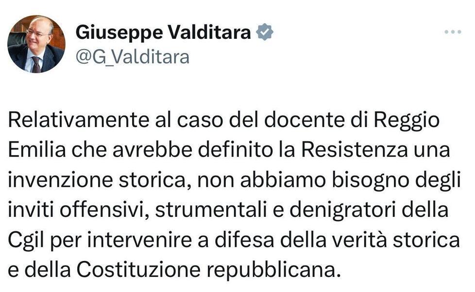 Prof revisionista al Moro, è scontro fra Cgil e il ministro Valditara