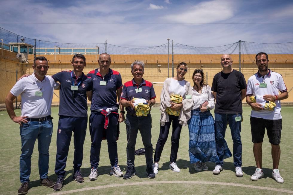 
	Gli organizzatori del doppio appuntamento nella casa circondariale di Uta

