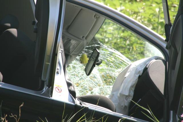 
	Un airbag scoppiato (foto archivio)

