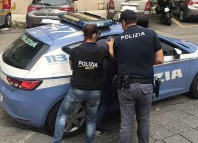Un arresto della polizia (foto d'archivio)
