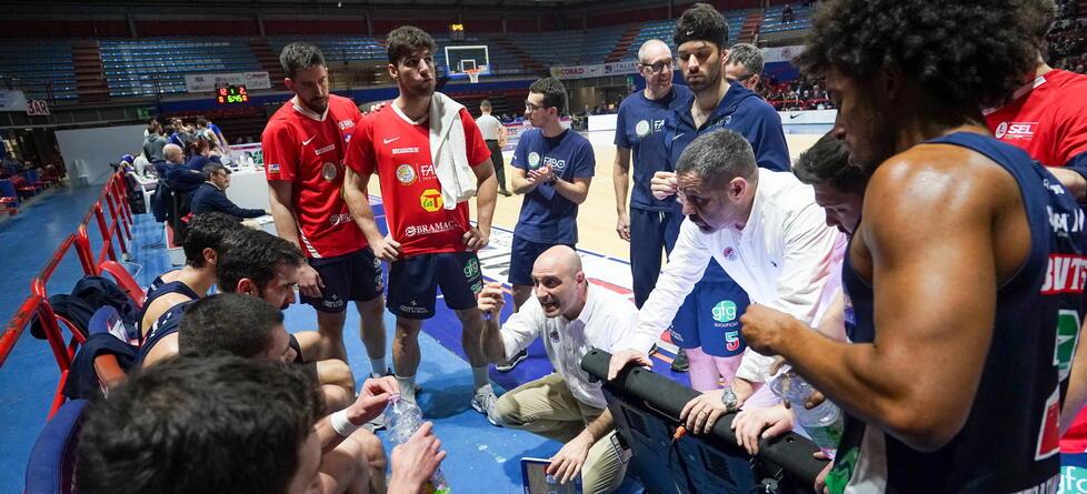 Barsotti durante un time out