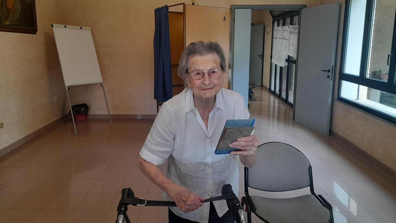 La più anziana di Reggio Emilia: «Voto a 103 anni per migliorare le cose»