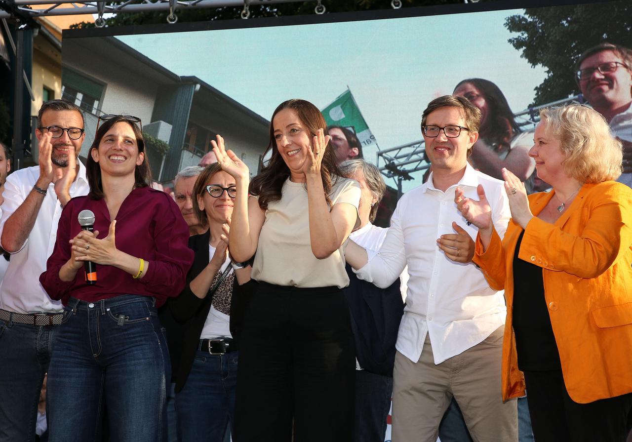 
	Da sinistra: Mazzeo, Schlein, Funaro e Nardella a Firenze

