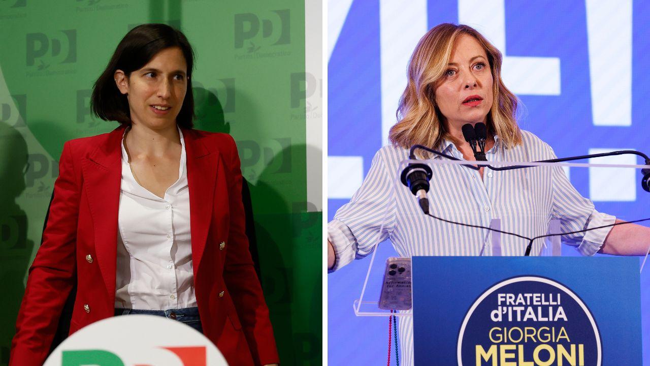 Elly Schlein e Giorgia Meloni