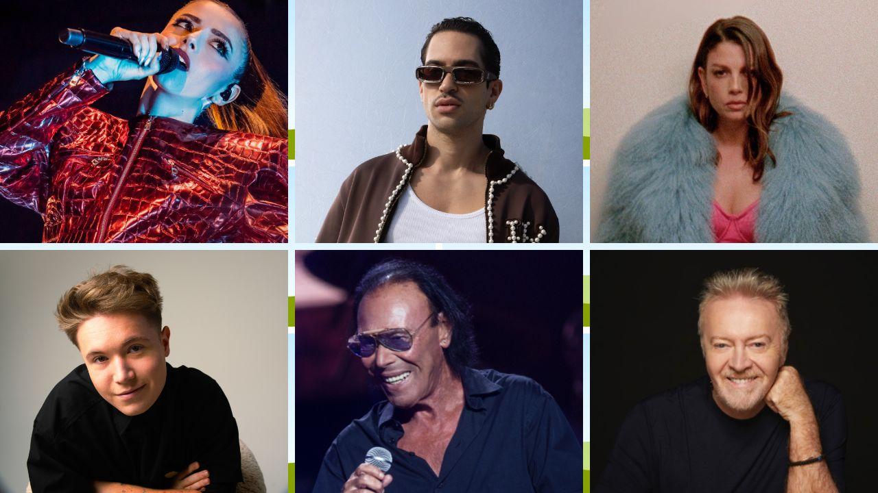 
	Annalisa, Mamhood, Emma, Alfa, Antonello Venditti e Uberto Tozzi

