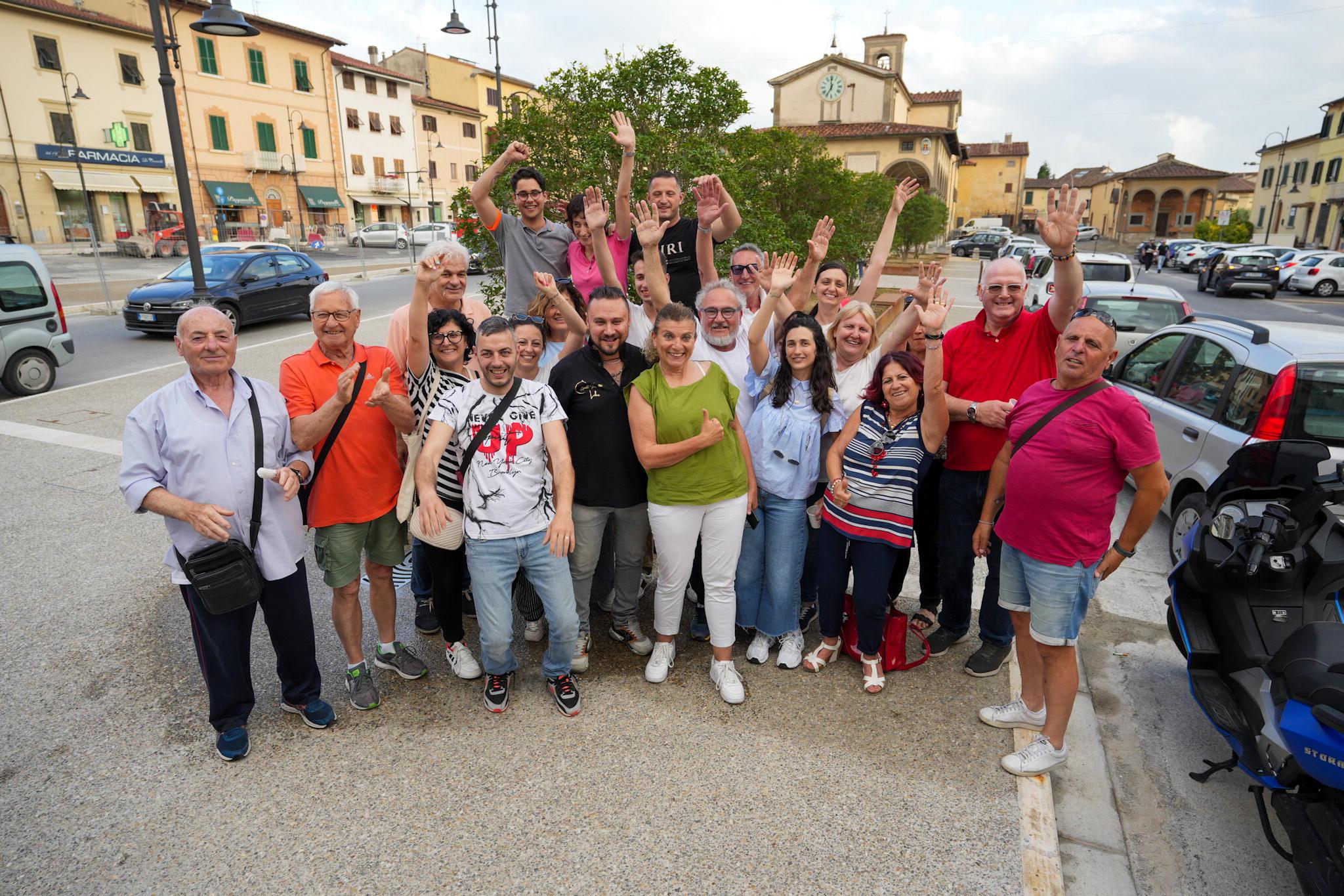 La festa per la rielezione di De Caro (foto Nucci)