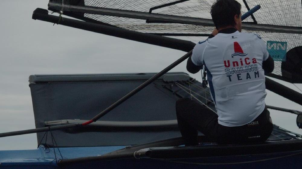 Un atleta del team di Unica Sailing