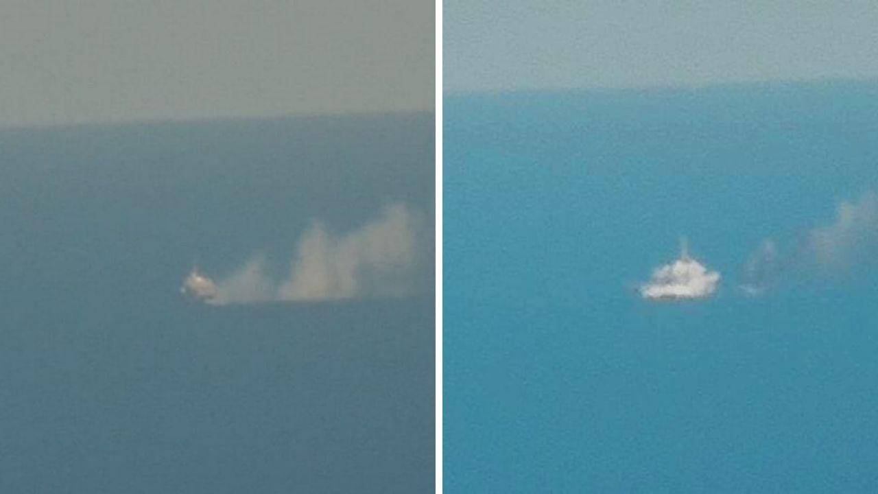La barca a fuoco all'isola d'Elba
