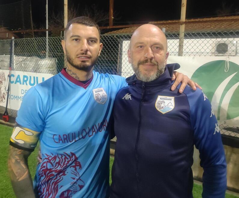 Marco Iardella del Dallas, squalificato otto giornate, e mister Luigi Bertolini del Dallas
