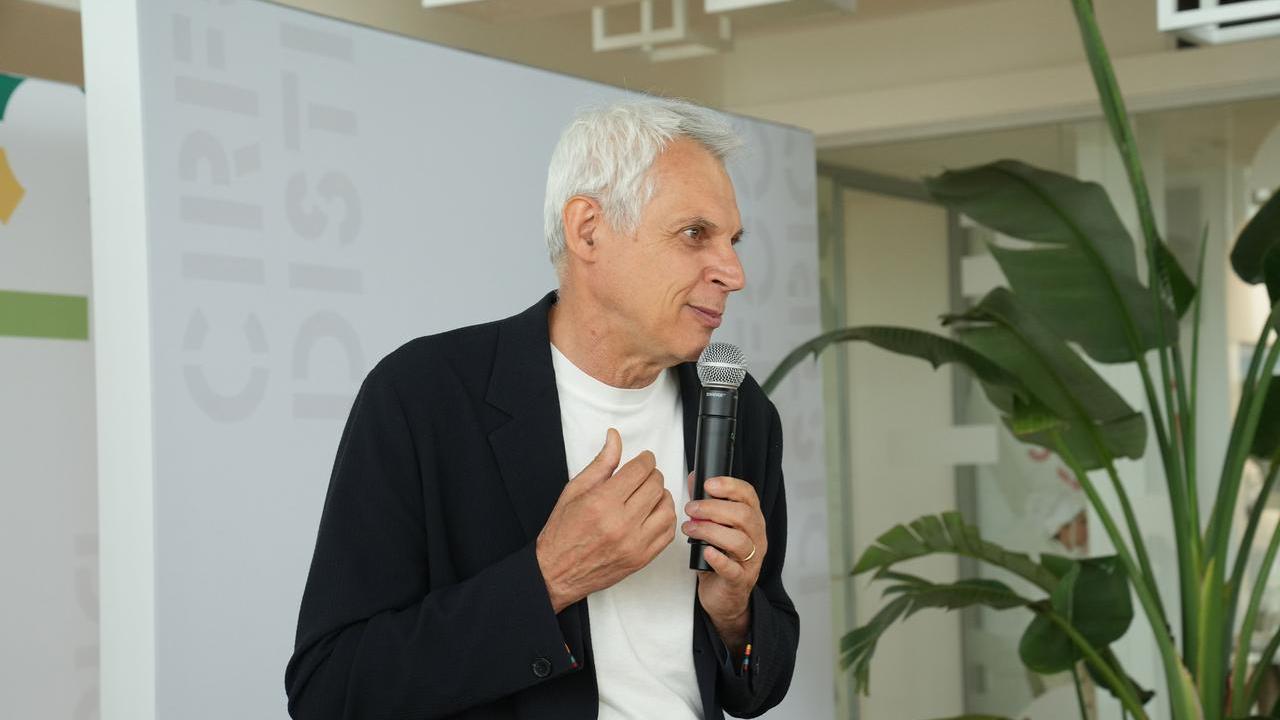 Il pivot Marco Massari alla presentazione degli eventi per i 50 anni della Pallacanestro Reggiana