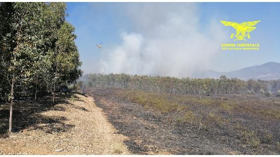 L'incendio a Zerfaliu