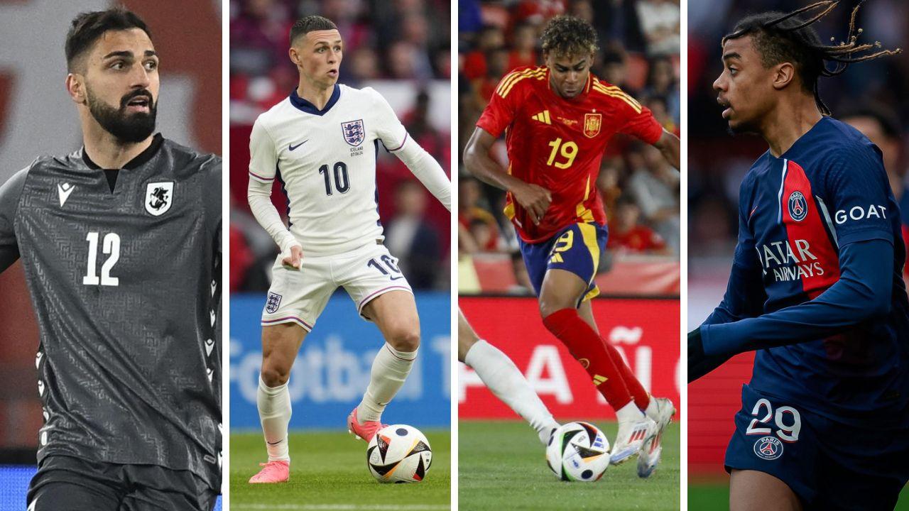 Da sinistra Mamardashvili, Foden e Yamal e Barcola