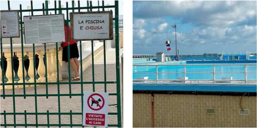 Livorno, piscina ancora chiusa ai bagni Pancaldi: «Aspettiamo le analisi dell’Asl»<br>

