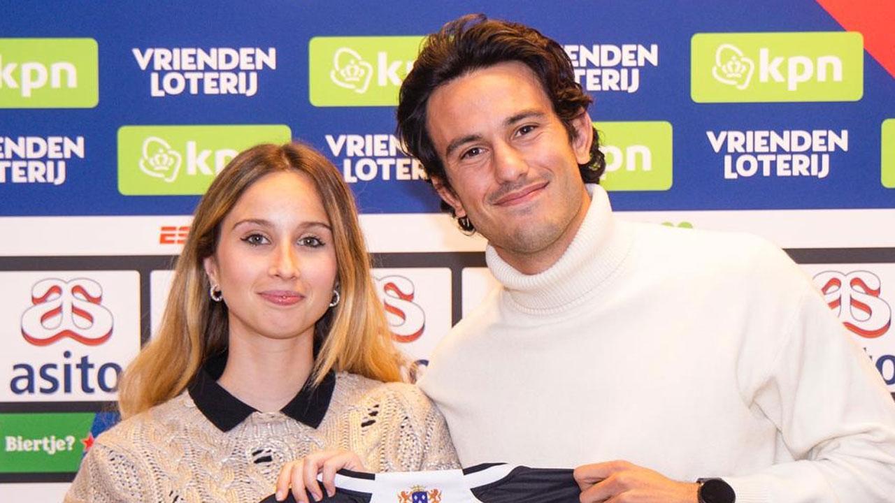 Lorenzo Milani con la fidanzata Giulia