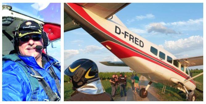 Il pilota dopo l’atterraggio d’emergenza: «L’esperienza in volo e la fortuna mi hanno permesso di salvarmi»