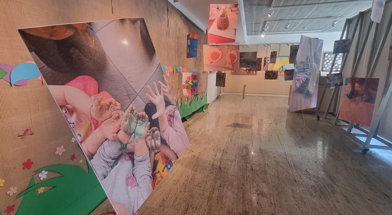 
	L'allestimento al Centro polivalente

